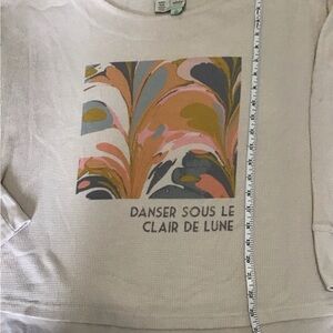 Anthropologie SATURDAY SUNDAY Catrina Waffle Thermal T-Shirt